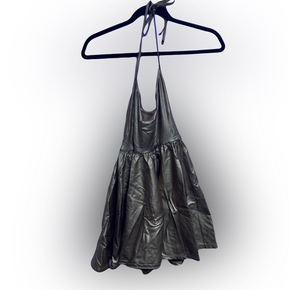 American Apparel Gold Skater Dress Size Small